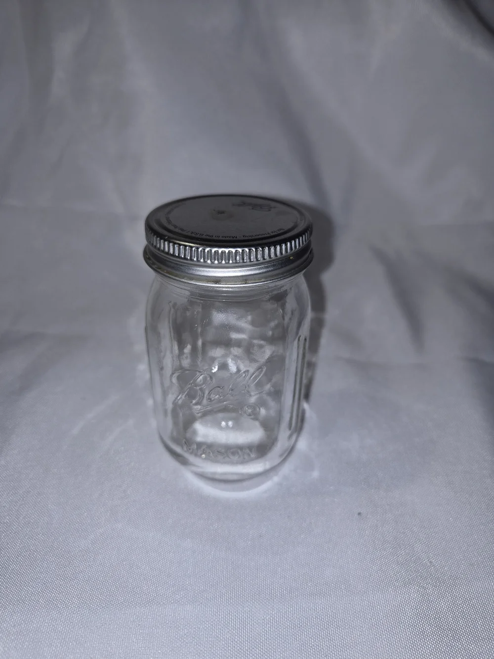 Mini Clear Glass Mason Jar with Silver Lid - Classic Home Storage
